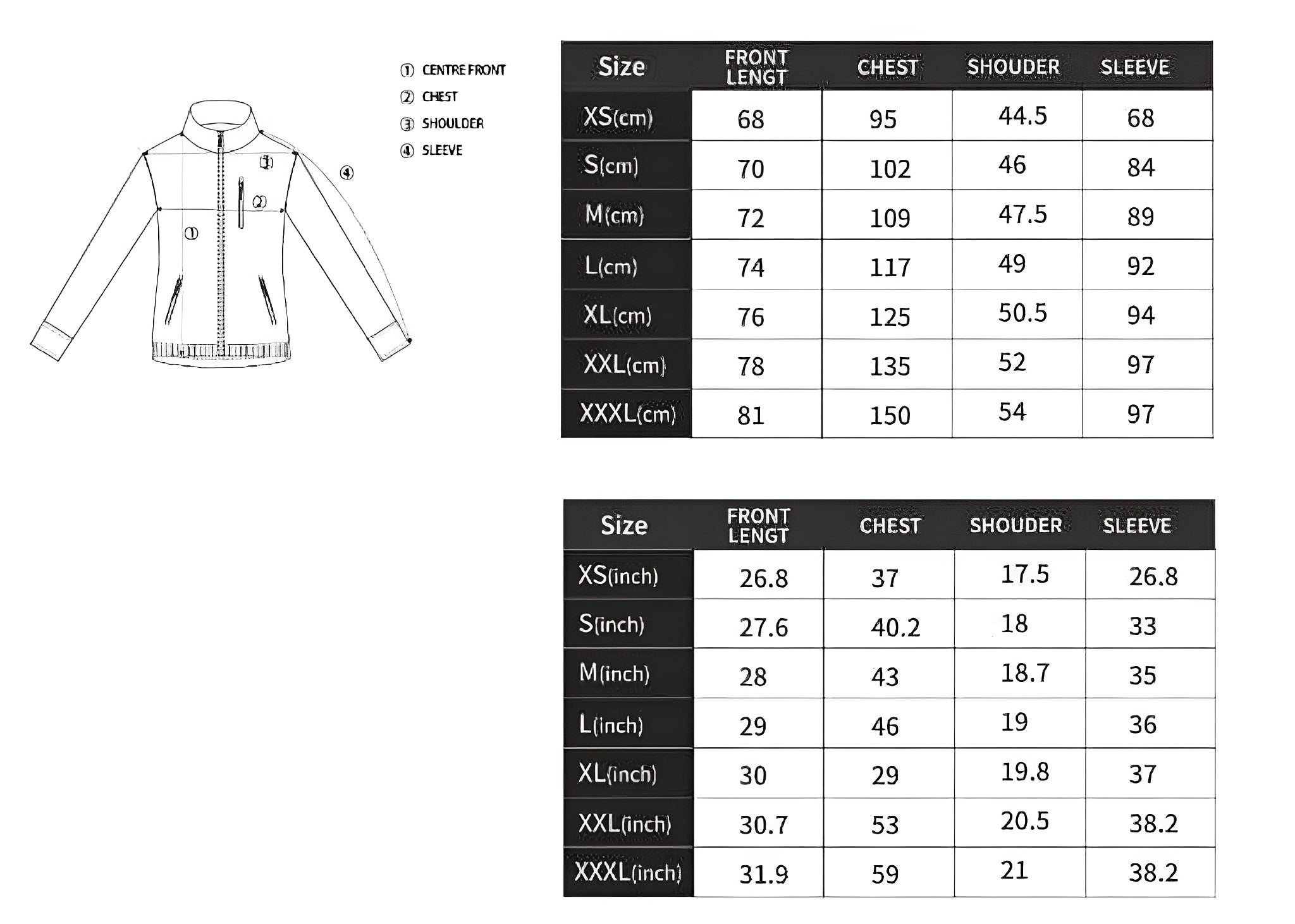 Unisex Weatherproof Jacket