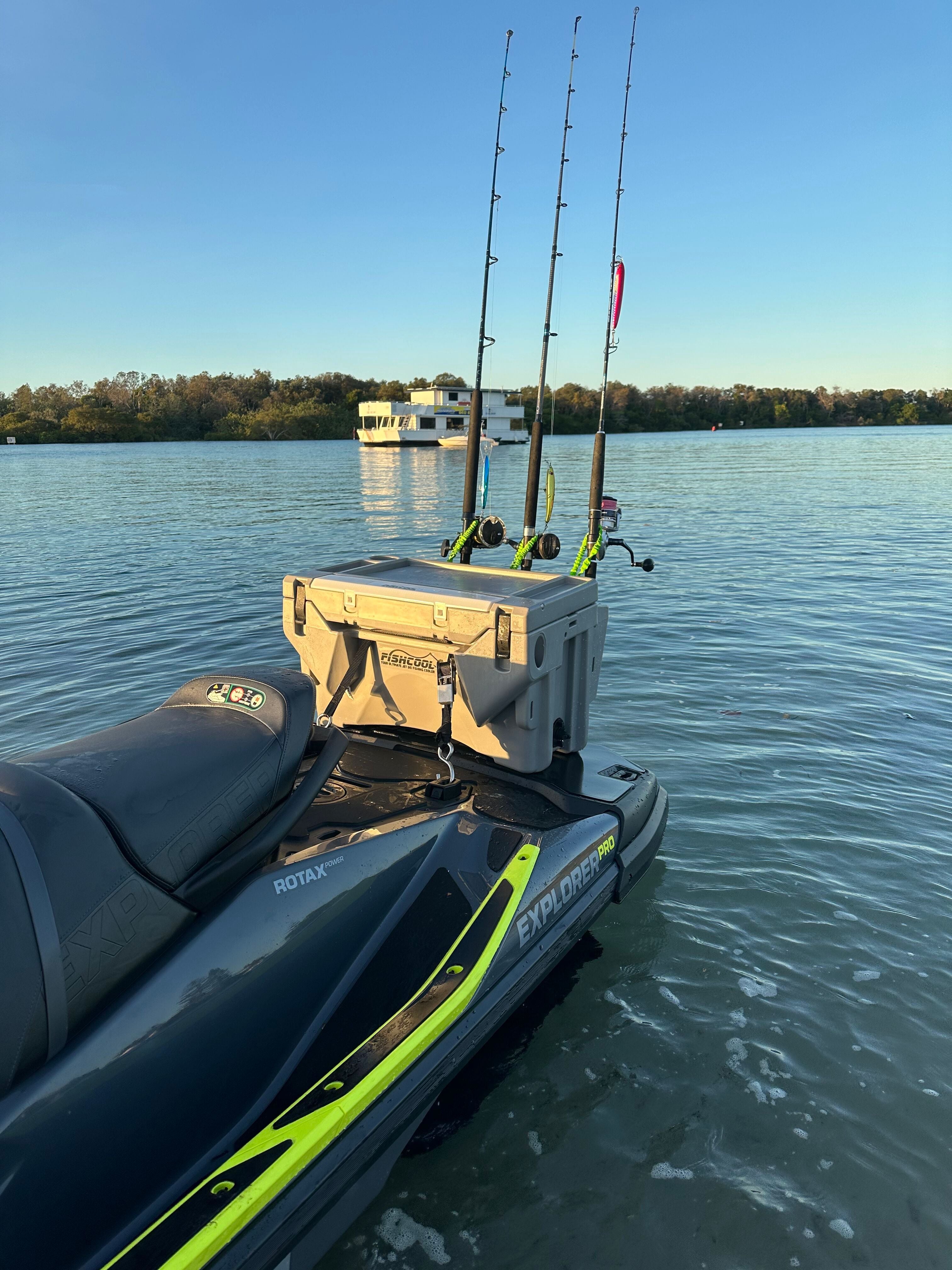 fishing rod holder for jet ski Yamaha Rear Seat Kits GC Jetski installs in less than 5 minutes with no drilling or modifications required Rod Holder Waverunner Cooler Fishing